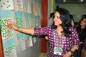 Professora Tereza Cristina de Oliveira – representante da Pró-reitoria de Ciência e Tecnologia na Conferência